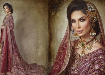 Faryal Makhdoom wows viewers as she wears Arfa Malik Bridal on BBC meet the khans