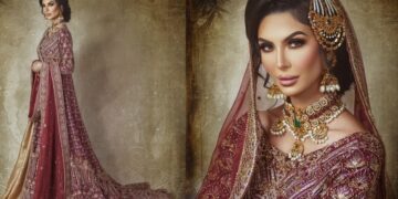 Faryal Makhdoom wows viewers as she wears Arfa Malik Bridal on BBC meet the khans