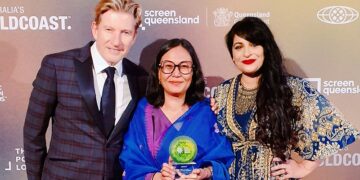 David Wenham, Sabrina Khan, and Lakshmi Devi Shine at Asia Pacific Screen Awards