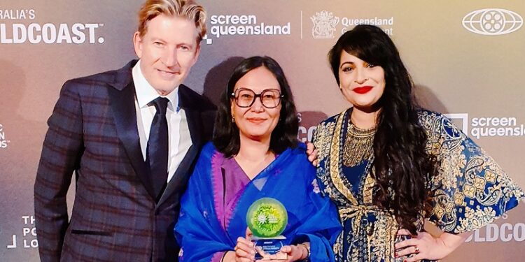 David Wenham, Sabrina Khan, and Lakshmi Devi Shine at Asia Pacific Screen Awards
