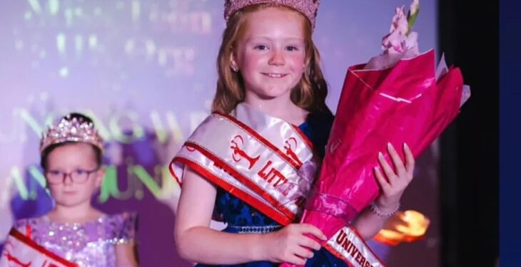 Ciara McNeil, from Chapelhall North Lanarkshire, has been crowned Little Miss TEen Universe UaK 2025 at the recent national finals.