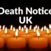 Find an obituary for a specific person UK