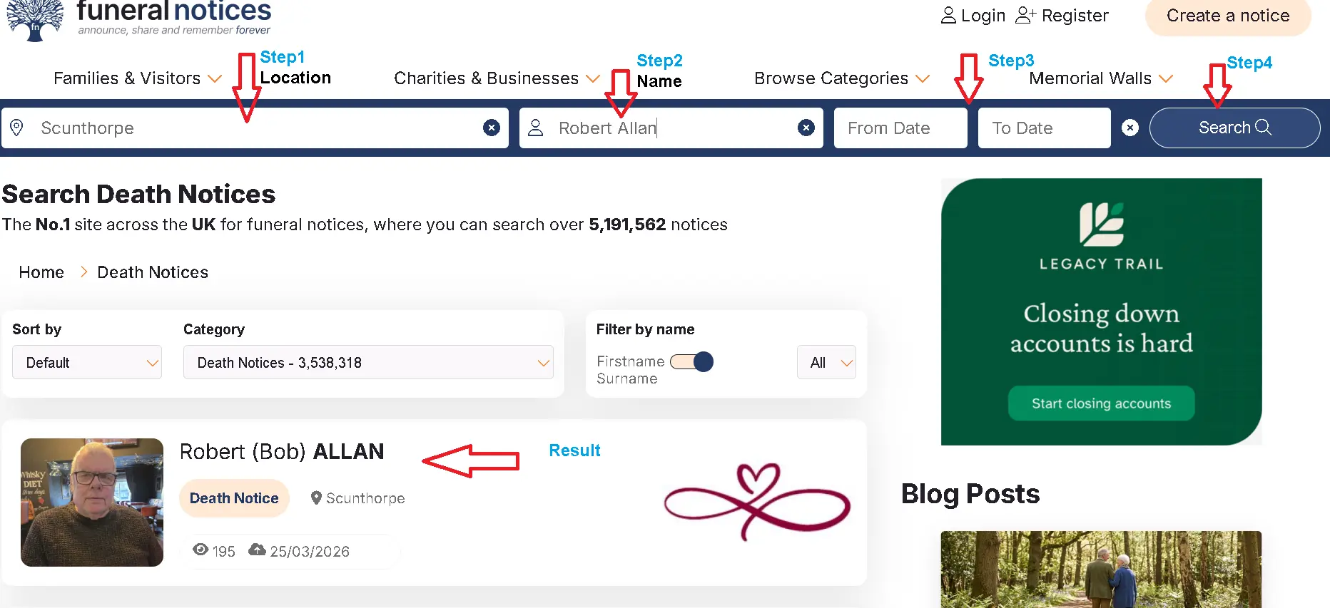funeral death notice