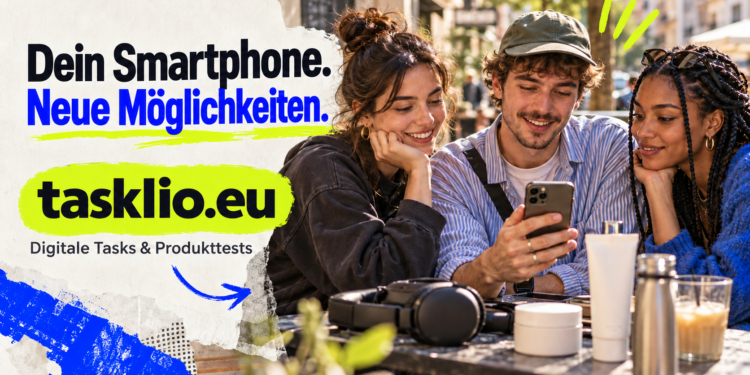 Tasklio verbindet digitale Aufgaben und Produkttests mit der Chance auf einen Zusatzverdienst